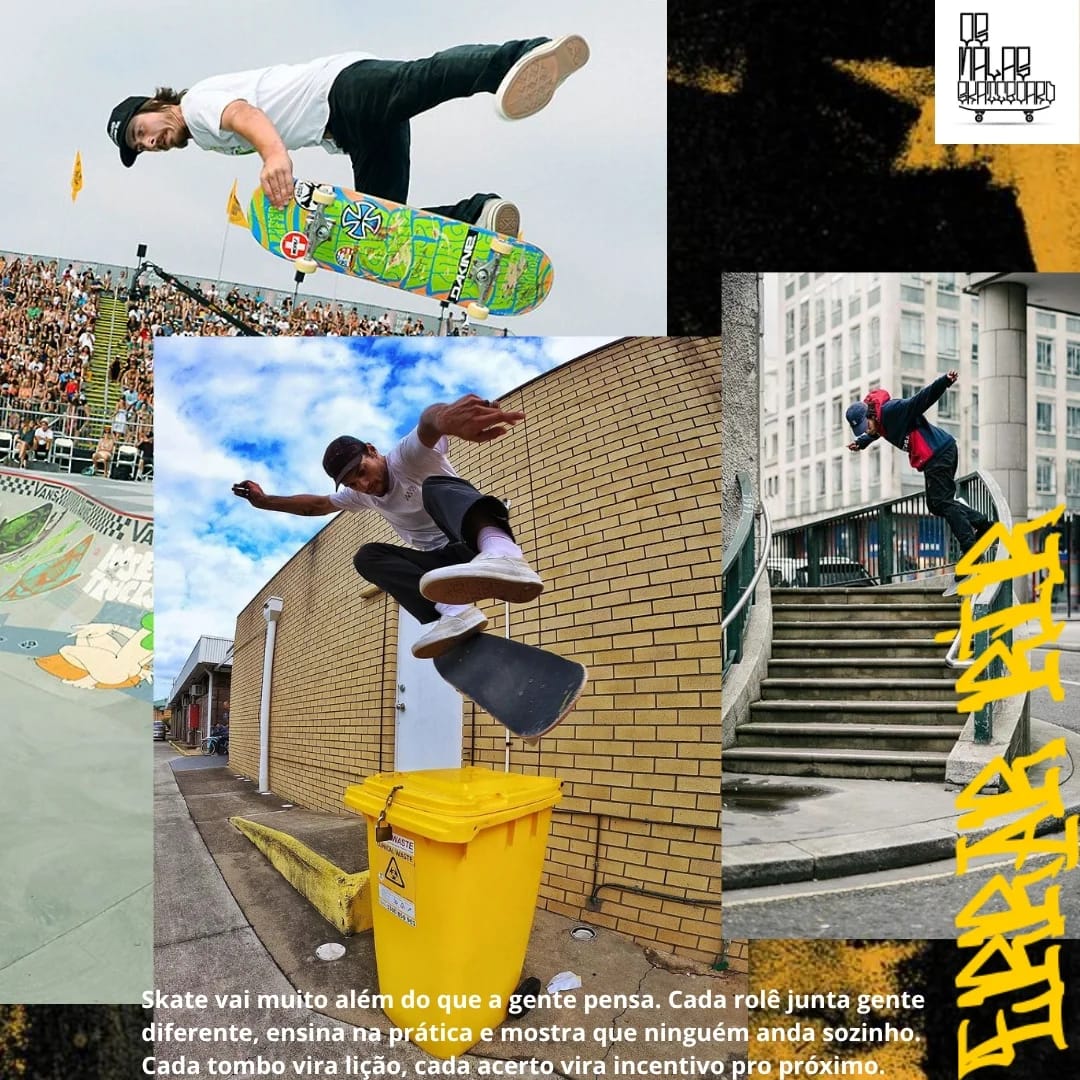 Skate vai além da manobra